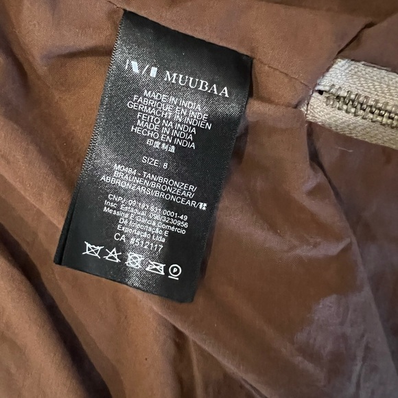 Muubaa Indus Leather Biker (Moto) Jacket in COGNAC. - Picture 7 of 8